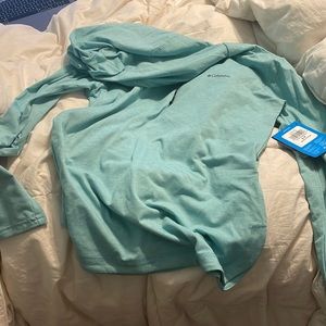 Blue Columbia sweater, new with tags